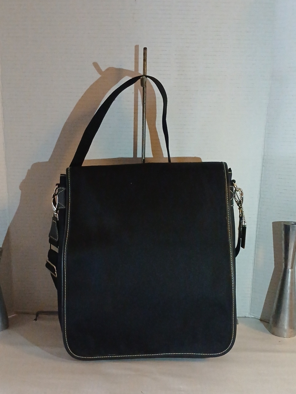 Charter Club Black Women’s Structured Crossbody Bag -